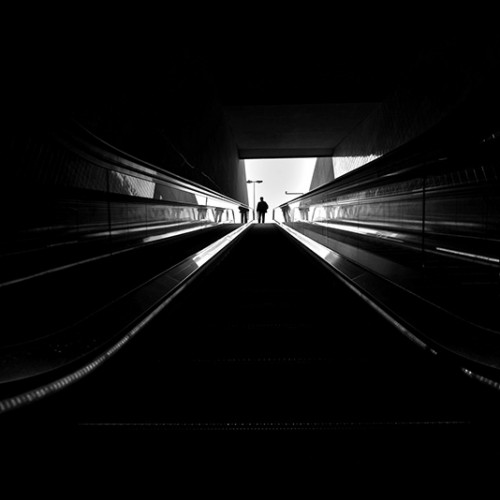 Go down in black steps and...